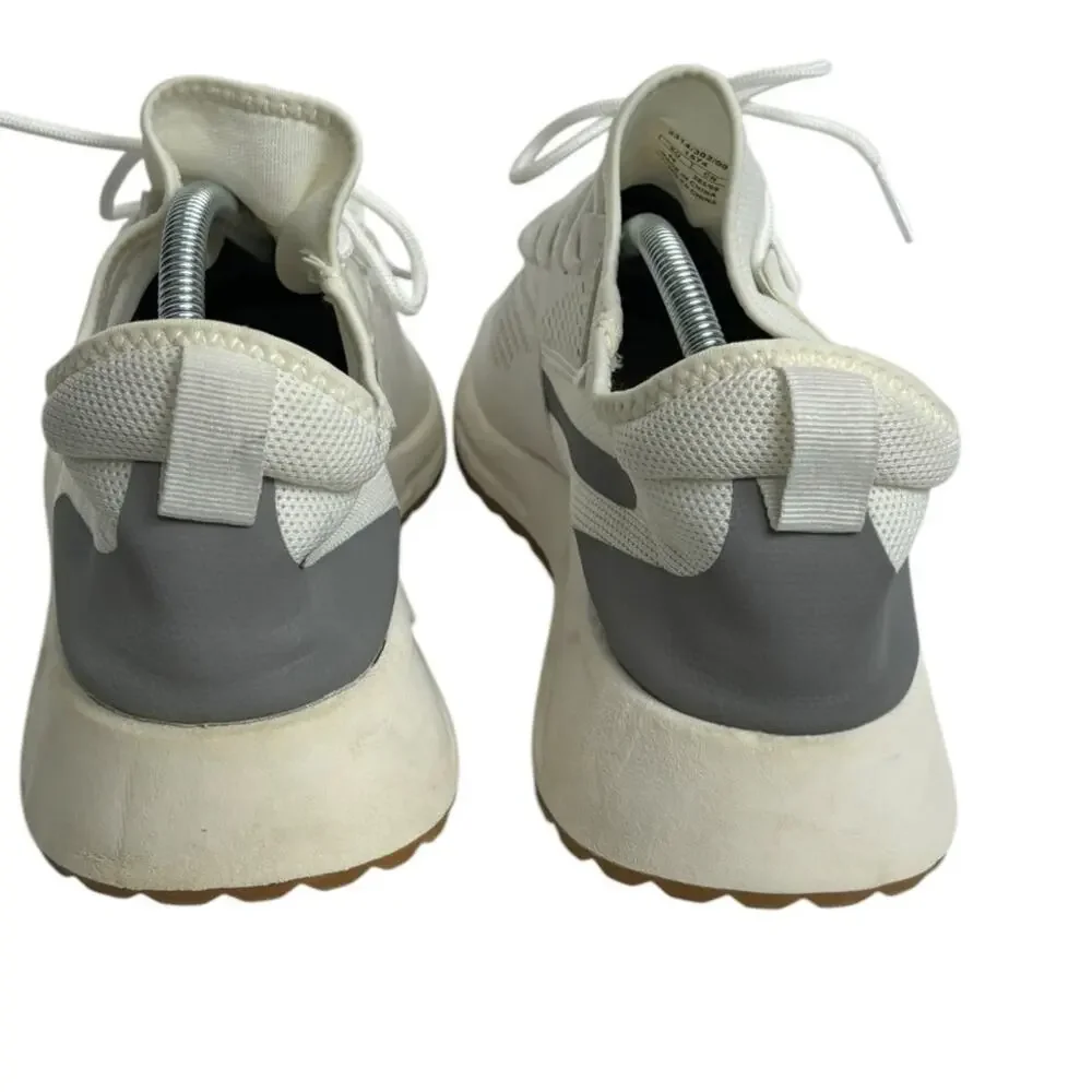 Zara Men's Classic White Sneakers with Gray Detail EU Size 44, US Size 11